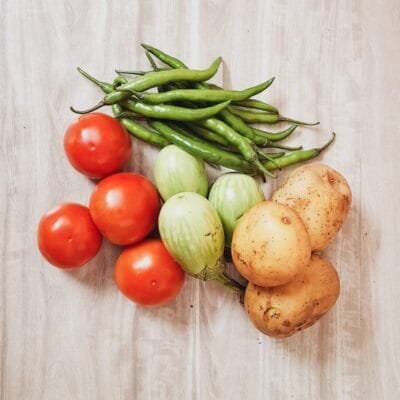Combo Vegetables (Tomato, Green Chili, Brinjal & Potato) - 1kg